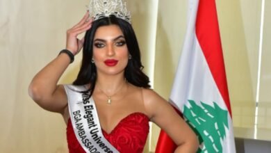 Photo of الاردنية ملاك عبيدات تتوج في بيروت ، Miss Elegant Universe وهذا النجم الذي توجها !