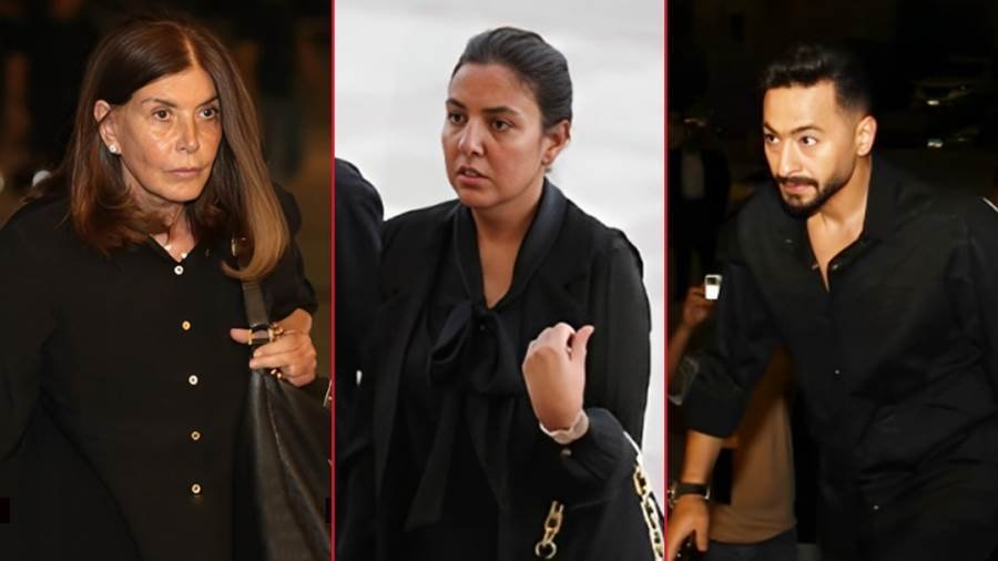صورة مميزة: نجوم الفن يشاركون في عزاء والد الفنانة مي كساب