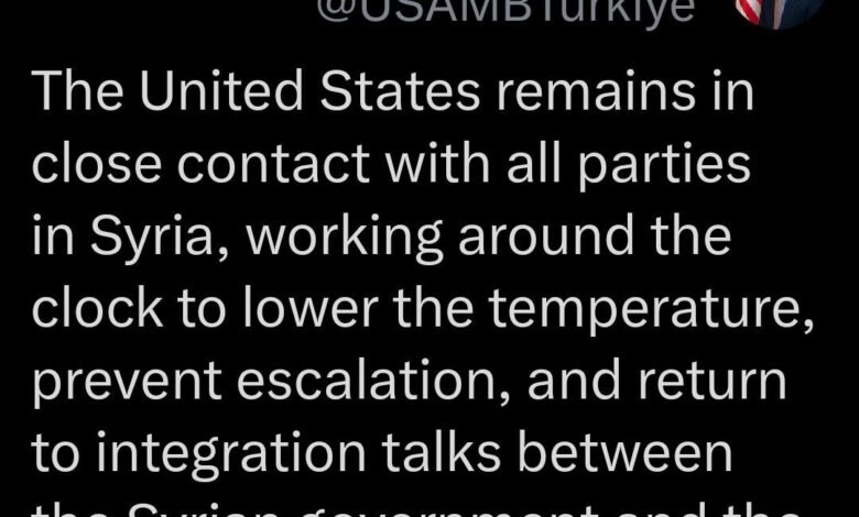 براك واشنطن تعمل لاستئناف مفاوضات الدمج بين دمشق وقسد