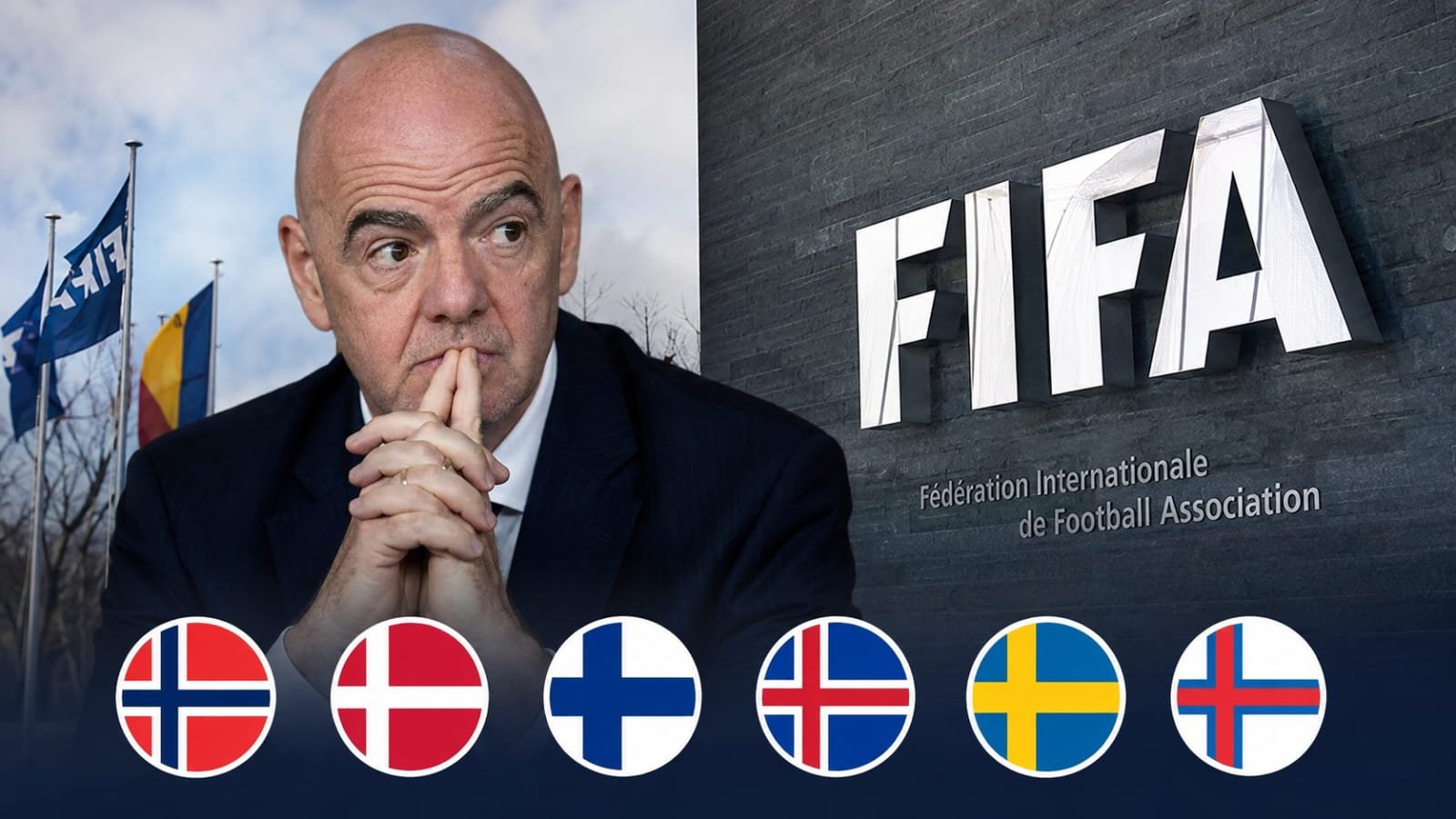 اتحادات شمال أوروبا تعلن فقدان الثقة برئيس فيفا جياني إنفانتينو