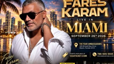 فارس كرم يشعل ميامي في 26 سبتمبر… ليلة لبنانية مميزة بتوقيع Luxury Live Entertainment