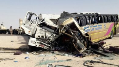 وزارة الصحة تعلن مقتل 21 شخصاً في حادث حافلة دهب–نويبع