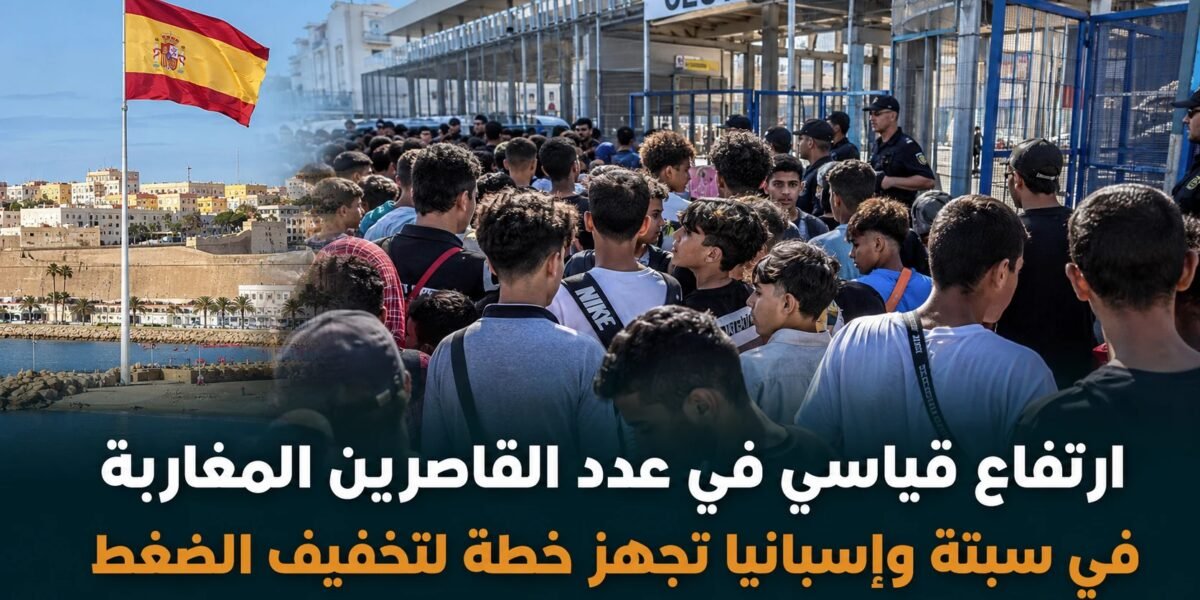 ارتفاع قياسي لعدد القاصرين المغاربة في سبتة إلى 2500