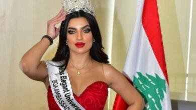 الاردنية ملاك عبيدات تتوج في بيروت ، Miss Elegant Universe وهذا النجم الذي توجها !