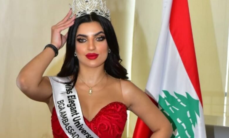 الاردنية ملاك عبيدات تتوج في بيروت ، Miss Elegant Universe وهذا النجم الذي توجها !
