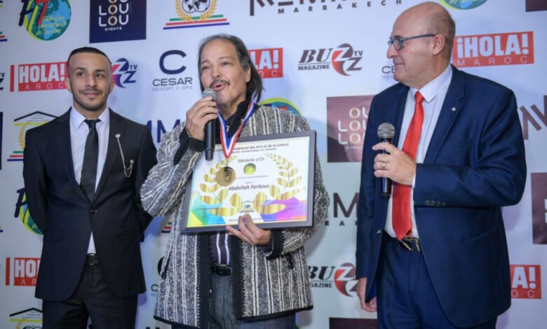 حفل الجوائز الذهبية لجمعية السياحة والفن الدولي بمراكش