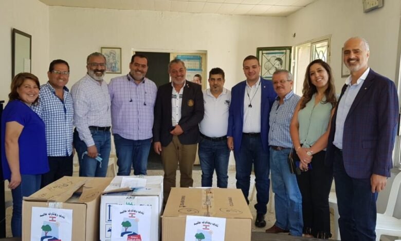 مبادرة من نادي روتاري عاليه توزيع ادوية خاصة للاطفال في سبعة مستوصفات في منطقة الجرد-عاليه