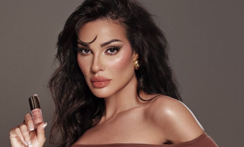 نادين نجيم تواصل الترويج لعلامتها التجارية