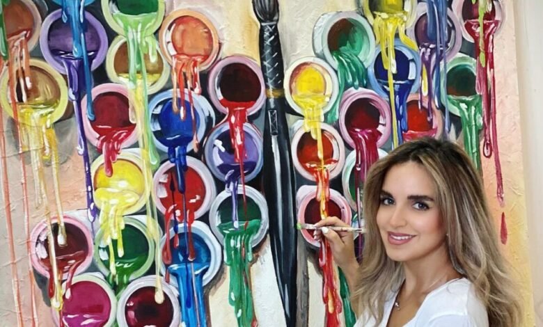نور بازرباشي فنانة تشكيلية بمعايير إستثنائية